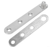 Zilimontt Stainless Steel Door Hinge 360 Degree Rotating Shaft for for Smooth Opening and Closing, Thickened Core with Countersunk Screw Holes, Round Polished Edges for(L)