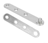 Zilimontt Stainless Steel Door Hinge 360 Degree Rotating Shaft for for Smooth Opening and Closing, Thickened Core with Countersunk Screw Holes, Round Polished Edges for(S)