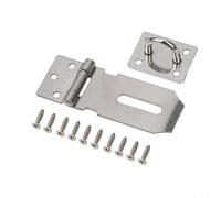 Zilimontt Stainless Steel Lock Plate for for Doors and Cabinets, 3/4/5 Inch Heavy Duty Brushed Anti-Theft Latch Bolt with Screws, Rust Resistant Security Hardware for for Home,(Silver 3 inch)