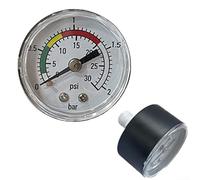 Zilimontt Stainless Steel Pressure Gauge Replacement Kit With O-Ring For Intex 11224 14 and 16 Inch Sand Filter Pumps,Dual Scale Measurement System