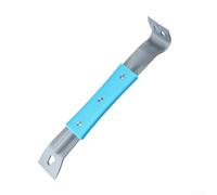 Zilimontt Stainless Steel Pry Bar with Rubber Handle for Beekeeping and Woodworking, Nut Crowbar Nail Puller Tool for Prying Lifting Pulling(A)