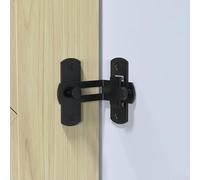 Zilimontt Stainless Steel Sliding Door Buckle Lock for American Barn Doors 48x35mm Home Security Hardware