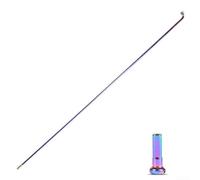 Zilimontt Stainless Steel Spokes - 14G Round Straight-Pull Wing20 Series, T302 Alloy, Flat Wire Design (2.0mm Wide × 1.2mm Thick), Ultralight 4.3g per Spoke, for(20PCS nipples)