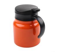 Zilimontt Stainless Steel Teapot with Integrated Infuser, 800ml Portable Tea Kettle for Home, Office & Outdoor Use - Ergonomic Handle, For Easy-Clean Design, Food-Grade 316(Orange)
