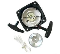Zilimontt Steel For Recoil Starter Assembly for 33cc| 43cc & 52cc Brush Cutters: Plastic and Metal Pull Start Handle with 3.0mm x 90cm Cord| Complete Replacement Kit for