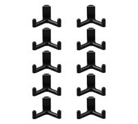 Zilimontt Sturdy Plastic Tool Hooks, for Storage Shed Organization, for Vertical Siding Sheds, Heavy Duty ABS Hooks, for Garden Tools (10pcs)