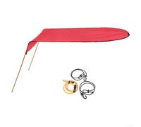 Zilimontt Sun Canopy for for Single Person, 125x110cm Ripstop Waterproof Oxford Fabric Boat Awning with Shock Cord Aluminium Rods, Lightweight Folding Design for(9)
