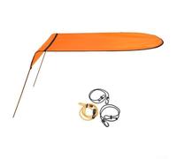 Zilimontt Sun Canopy for for Single Person, 125x110cm Ripstop Waterproof Oxford Fabric Boat Awning with Shock Cord Aluminium Rods, Lightweight Folding Design for(3)