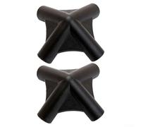 Zilimontt Tent Top Four-Way Connectors for for Outdoor Shower Tent, Durable Plastic Joint Fittings for for 16mm Diameter Tent Poles, Easy Install Support Rod Parts, Black,