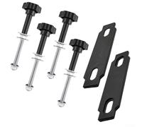 Zilimontt Traction Board Mount Pins Kit with Quick Release Knobs for 4.72-6.69 Hole Spacing Recovery Tracks, Compatible with X-BULL, Fieryred and Bunker Indust, Steel Con