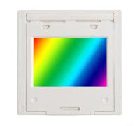 Zilimontt Transmission Diffraction Grating Spectrophotometer 80/300/600/1000/1200/1600 Lines per mm PET Plastic Frame Optical Teaching Experiment for Spectroscopy(1000lines/mm)