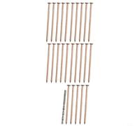 Zilimontt Tree Stump Removal Copper Nails, 4 Inch Root Killing Spikes Hardware Kit, With Drill Bit, For Unwanted Trees Garden Clearing Management (20pcs)