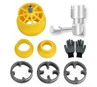 Zilimontt Versatile PVC Pipe Threader Kit with Dual-End Design for 20mm and 25mm Pipes - Compatible with Hand Electric Drills for Plumbing Projects