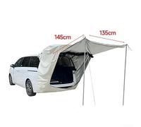 Zilimontt Waterproof Car Awning Tent Side Shade Shelter SUV MPV Camping Tent With Magnetic Adsorption Double Layer Mesh Design Weatherproof Oxford Fabric Portable Outdoor Shelter(B)