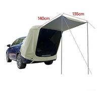 Zilimontt Waterproof Car Awning Tent Side Shade Shelter SUV MPV Camping Tent With Magnetic Adsorption Double Layer Mesh Design Weatherproof Oxford Fabric Portable Outdoor Shelter(D)