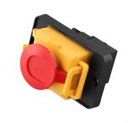 Zilimontt Waterproof Magnetic Pushbutton Switch 4-Pin 16A 250V No Volt Release Stop Switch IP54 Dustproof for KJD12 Lathe Machine Industrial Power Tool Table Saw Drill