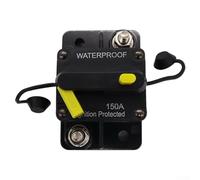 Zilimontt Waterproof Manual Reset Circuit Breaker 30-300A 12-48V DC IP67 High Current Thermal Trip Fuse for for Car Boat RV Truck Yacht Off-Road with Protective Rubber Cap(150A)