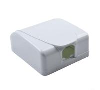Zilimontt Waterproof Wall Switch Cover Box 86 Type Plastic Electrical Outlet Protector with Flip Cap for for Standard Lamp Socket and 110 x 95 mm Indoor Installation in Home(White)