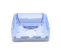 Zilimontt Waterproof Wall Switch Cover Box 86 Type Plastic Electrical Outlet Protector with Flip Cap for for Standard Lamp Socket and 110 x 95 mm Indoor Installation in Home(Blue)