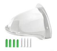 Zilimontt Weather Protection Cover for Outdoor Camera with Rain and Sun Shield, Dustproof Design, Plastic Material, 205x255mm Size, Compatible with Various(1 White)