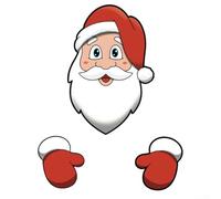 Zilimontt Whimsical Christmas Fence Decoration For Garden Multi Character Design To Enhance Your Holiday Setup Outdoor Christmas Decorations,Funny Christmas Santa(ZKB076)