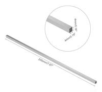 Zilimontt White Steel Bar HSS Square Steel Rod 200mm for CNC Lathe Tool Bits, High Speed Steel Blank for Milling, Turning, Parting, Engraving, Drilling and Punching in(4×4×200mm)