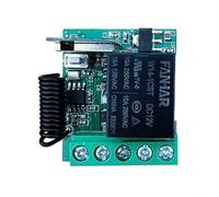 Zilimontt WiFi Remote Control Switch Module DC 12V 2kW Load, RF 433MHz Wireless Home Controller with Timer, Voice Control, Family Sharing, Compatible with
