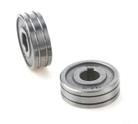 Zilimontt Wire Feed Roller Guide Wheel 0.6/0.8/1.0 mm Chrome Vanadium Steel Drive Roll Assembly Compatible with MIG/MAG Welders, V-Groove and U-Groove Design for for Carbon(V0.6-0.8)