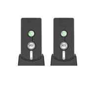 Zilimontt Wireless Intercom Doorbell System with 1000m Range, Two-Way Audio, Waterproof Outdoor Unit and Built-in Battery for for Multi-Storey Homes, Villas, Families with(Black)