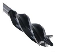 Zilimontt Wood Auger Drill Bit Set 10-25mm High Speed Steel Spiral Auger Bits with 4 Cutting Spurs Hex Shank for for Fast Clean Wood Drilling in Carpentry and Joinery(10mm)