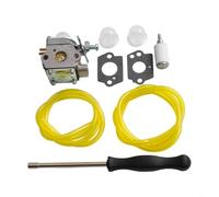 Zilimontt WS2200 Carburetor for Craftsman String Trimmers WS210 WC2200 CMXGTAMD25CC CMXGTAMD25SC 41AD25CC7 with Gaskets For Primer Bulb Fuel Hose Filter and Adjustment Tool