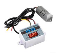 Zilimontt XH-W3005 Digital Humidity Controller Hygrometer Switch Sensor with 0.1% For RH Accuracy, 00-99% For RH Range, Multi-Voltage Selection 12V/24V/220V for Home