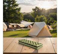 Zilimontt XPE Camping Pad - Foldable Outdoor Sleeping Mat for Hiking, Backpacking & Picnics, Lightweight Portable Seat, 385 x 275 x 11 mm Expanded(Green)