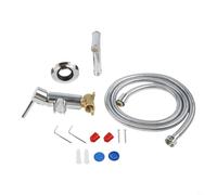 Zilimontt Zinc Alloy Bidet Sprayer Set with Adjustable Pressure and G1/2 Connector for Personal Hygiene, Pet Cleaning and Baby Care - Kit Including Toilet(Chrome)