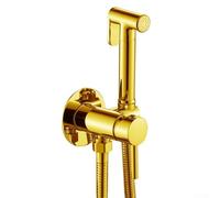 Zilimontt Zinc Alloy Bidet Sprayer Set with Adjustable Pressure and G1/2 Connector for Personal Hygiene, Pet Cleaning and Baby Care - Kit Including Toilet(Gold)