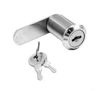 Zilimontt Zinc Alloy Cam Lock Set for Filing Cabinets, Lockers, Drawers and Mailboxes with 2 Keys for Wooden, Metal and Glass Doors Office Security Hardware