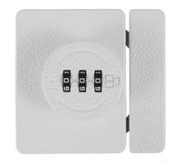 Zilimontt Zinc Alloy Keyless Cabinet Lock 3-Digit Combination Security for Home and Office Drawers Cupboards Lockers Pet Boxes with Screws and Glue Included(White)