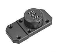 Zilimontt Zinc Alloy Keyless Cabinet Lock with 3-Digit Combination Code, Mechanical Rotary Security Lock for Drawer, Locker, Closet, Wine Cooler Doors, DIY Installation(Gray)