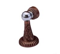Zilimontt Zinc Alloy Magnetic Door Stop with Hydraulic Shock Absorber for Noise Reduction and Rust Resistance, for Easy Installation on Floor or Wall for Kitchen Bedroom(red Bronze)