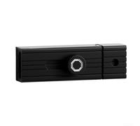 Zilimontt Zinc Alloy Self-Luminous Door Latch with Automatic Locking Mechanism for Wood Metal and Glass Doors Sliding Barn Gate Bolt Lock Hardware(Black)