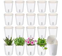 Ziliny 20 Pcs 5.91 Inch Self Watering Planters with Water Level Indicator