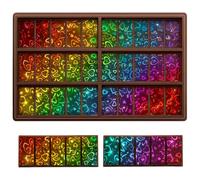 Ziliny Heart Holographic Chocolate Bar Mold Silicone, Rainbow Light Effect Chocolate Bar Deep Thick Molds for DIY Candy Dessert Baking, Candy, Wax Melts, Cake Decoration (Rectangle)
