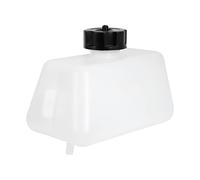 zilitol 1L Mini Dirt Bike Plastic Petrol And Compact Gas Fuel Tank With Sturdy Black Cap In A White Body Design