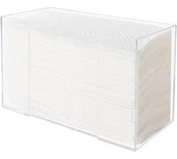 zilitol Countertop Paper Towel Dispenser,Clear Guest Towel Napkin Holder, Suitable for Z-Fold, C-Fold or Multi-Fold Paper Towels