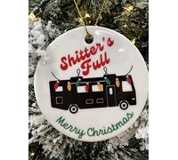 Zilker Home Christmas Ornaments - Cousin Uncle Eddie, Chevy Chase Christmas Vacay Movie Gift Ornaments, Decorative Hanging Ornaments, Stocking Stuffer, Ceramic Ornament, Christmas Decorations for Tree