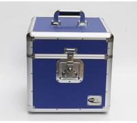 Zilla Blue 12" LP Single Vinyl Record Aluminium DJ Flight Carry Case Holds 100 Tough Strong