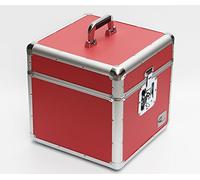 Zilla Red 12" LP Single Vinyl Record Aluminium DJ Flight Carry Case Holds 100 Tough Strong
