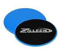 ZILLEEN Exercise Sliders for Working Out Blue Fitness Discs for Pilates Women Men, 2 Pack
