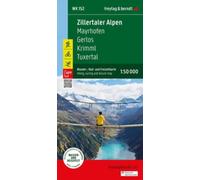 Zillertal Alps, hiking, cycling and leisure map