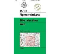 Zillertaler Alpen West 1930 Historical map (35/1H) (Alpenvereinskarte)